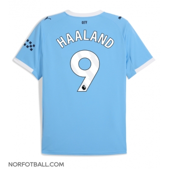 Billige Fotballdrakt Manchester City Erling Haaland #9 Replika Hjemmedrakt 2025-26 Kortermet